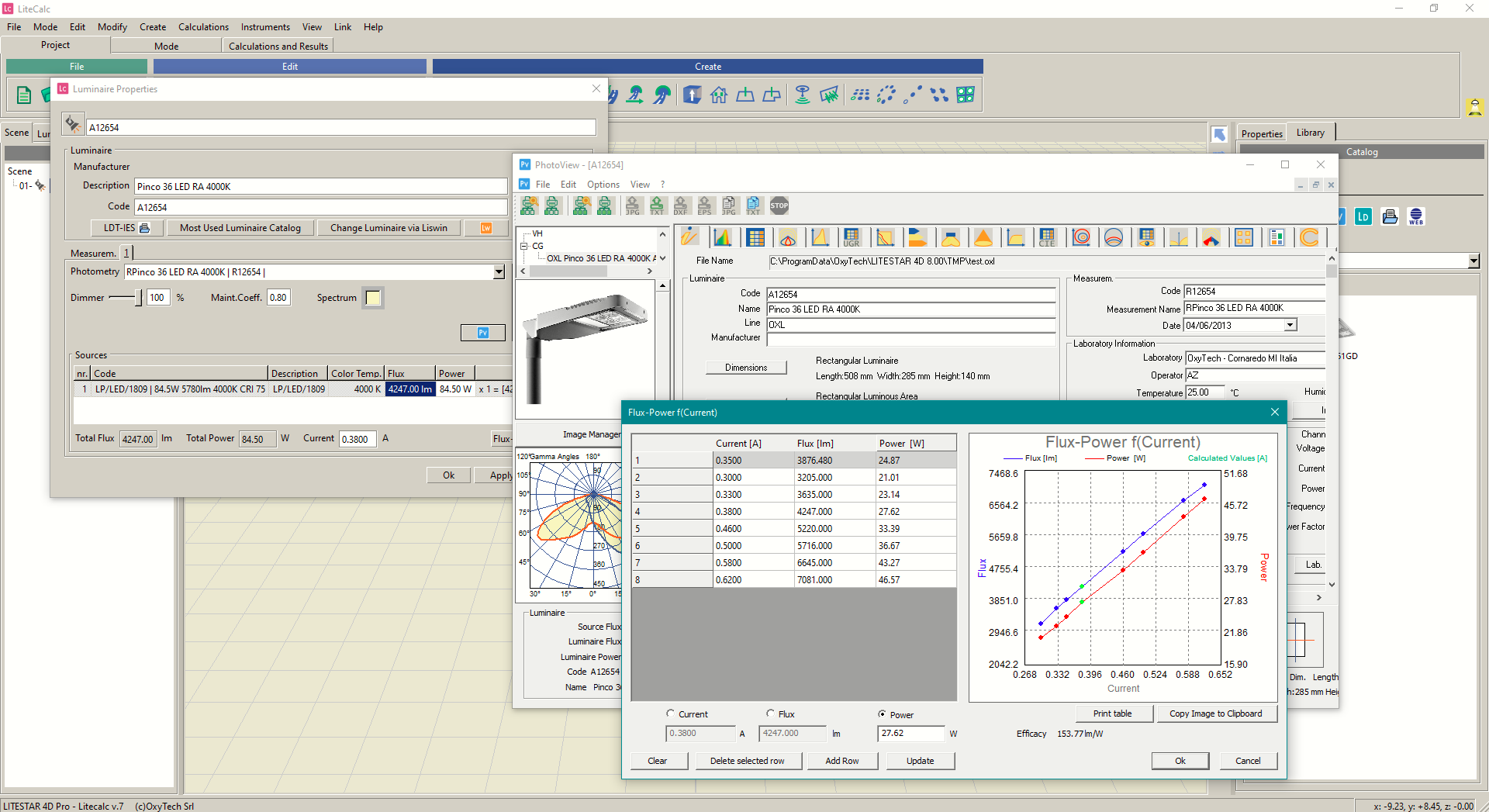 Litecalc - Automatic optimization of public lighting projects