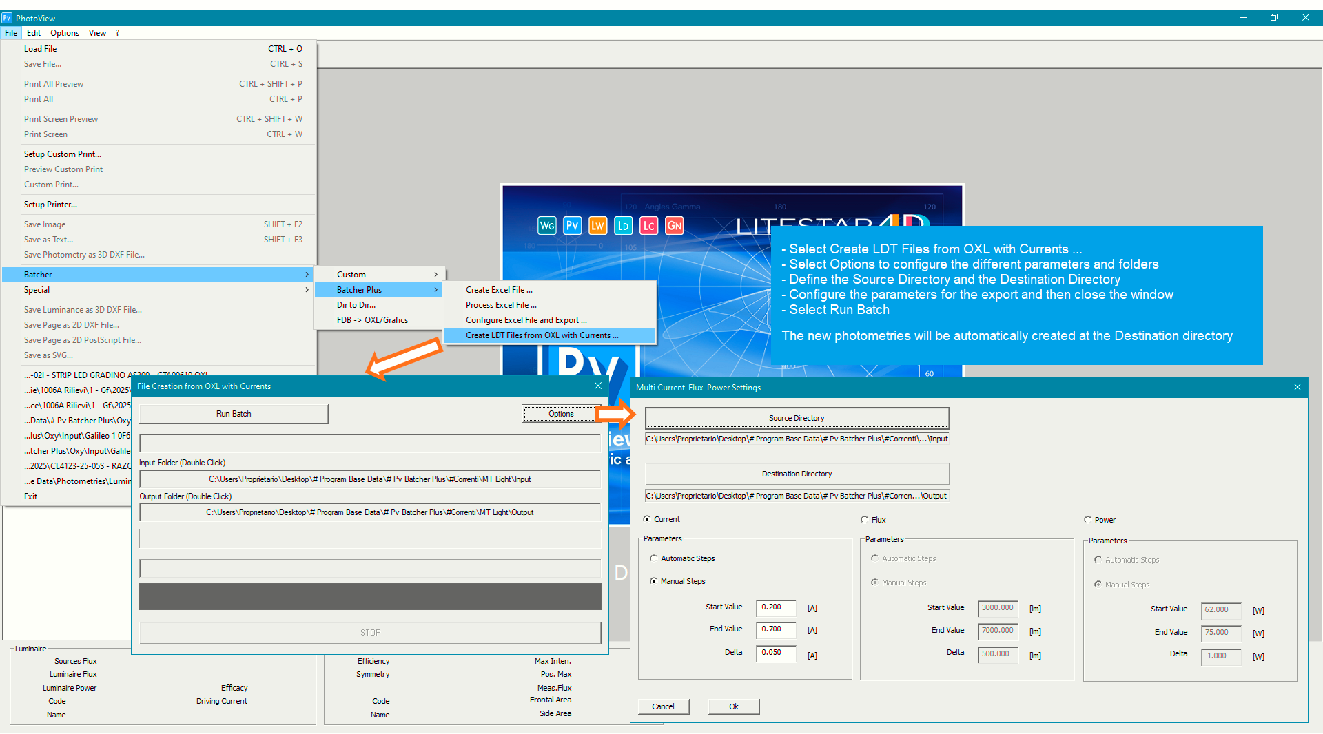 Batcher Plus - Crea File LDT da OXL con Correnti …